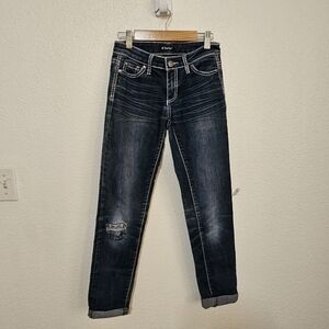 Girls Tractor distressed jeans size 14